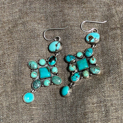 The Blue Tide Turquoise Earrings by Annie Hoskie-Earrings-Good Tidings