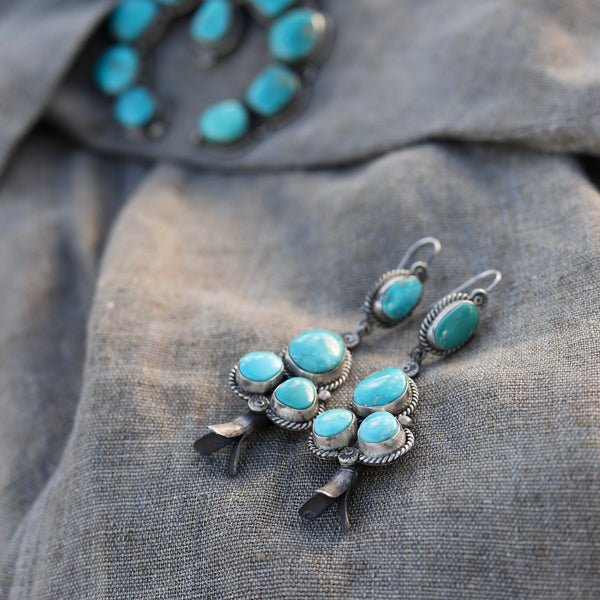 Good Tidings Style The Blue Tide Turquoise Earrings
