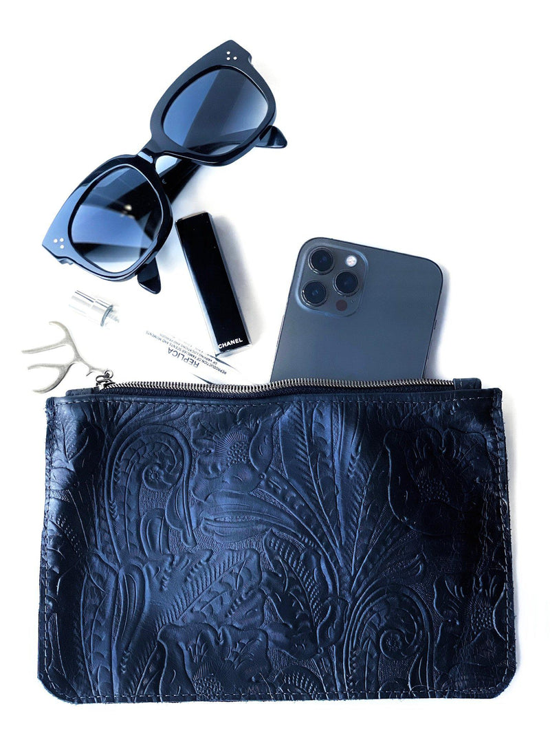 Charro Western Clutch Black-Apparel & Accessories-Good Tidings