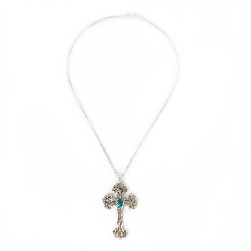 Cross Sterling Silver necklace De Soto-Necklace-Good Tidings